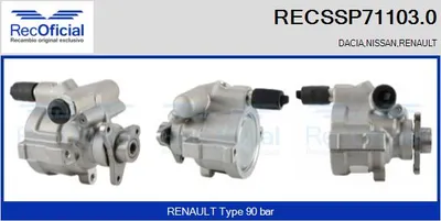 Bomba hidráulica, dirección Renault LAGUNA I · Renault LAGUNA I Grandtour · Renault MEGANE I
