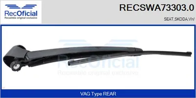 Brazo del limpiaparabrisas, lavado de parabrisas Vw TOURAN · Skoda FABIA II Combi · Vw TIGUAN