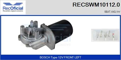 Motor del limpiaparabrisas Seat CORDOBA · Seat TOLEDO I · Vw POLO III