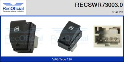 Interruptor, elevalunas Vw FOX Hatchback