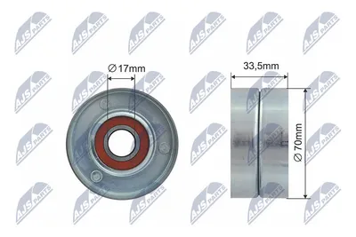 Polea tensora, correa poli V Alfa Romeo 159 · Alfa Romeo BRERA · Alfa Romeo 159 Sportwagon