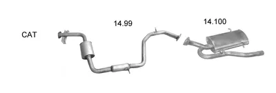 Sistema de gases de escape Mitsubishi SPACE RUNNER MPV