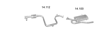 Sistema de gases de escape Mitsubishi SPACE WAGON