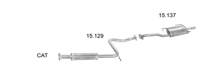 Sistema de gases de escape Nissan SUNNY III