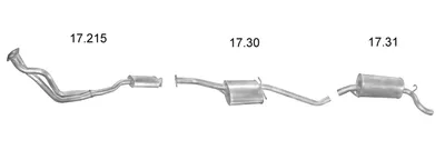 Sistema de gases de escape Opel OMEGA A · Vauxhall CARLTON Mk III Saloon