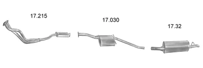 Sistema de gases de escape Opel OMEGA A Estate