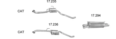 Sistema de gases de escape Opel OMEGA B Estate · Vauxhall OMEGA Estate