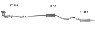 Sistema de gases de escape Opel VECTRA A Hatchback · Vauxhall CAVALIER Mk III Hatchback