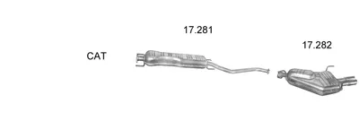 Sistema de gases de escape Opel VECTRA B Hatchback · Opel VECTRA B · Opel VECTRA B Estate