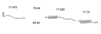 Sistema de gases de escape EDEX 1344
