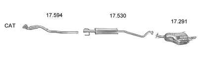 Sistema de gases de escape Opel ASTRA G Hatchback
