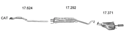 Sistema de gases de escape Opel ASTRA G Hatchback · Opel ASTRA G Coupe · Vauxhall ASTRA Mk IV Coupe