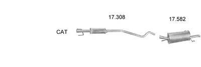 Sistema de gases de escape Opel ASTRA G Saloon
