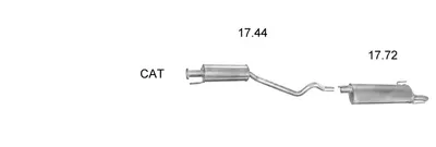 Sistema de gases de escape Opel ASTRA F Hatchback · Opel ASTRA F Saloon · Vauxhall ASTRA Mk III Hatchback