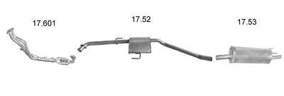 Sistema de gases de escape Opel OMEGA B Estate · Vauxhall OMEGA Estate