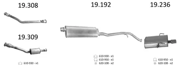 Sistema de gases de escape Peugeot 406 Coupe