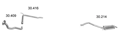 Sistema de gases de escape Vw TRANSPORTER T4 Bus · Vw TRANSPORTER T4 Van