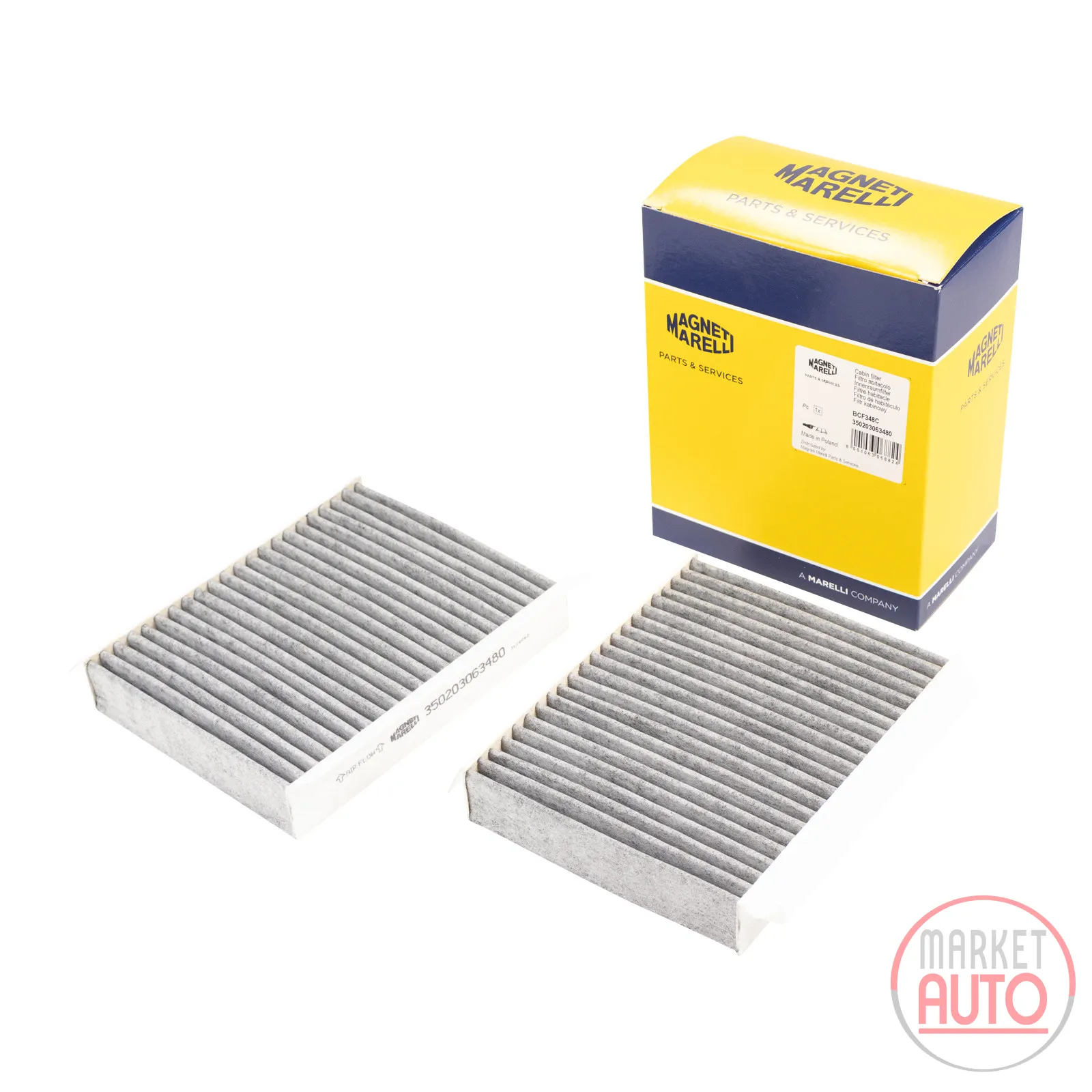 Satz Innenraumluftfilter Aktivkohlefilter Magneti Marelli