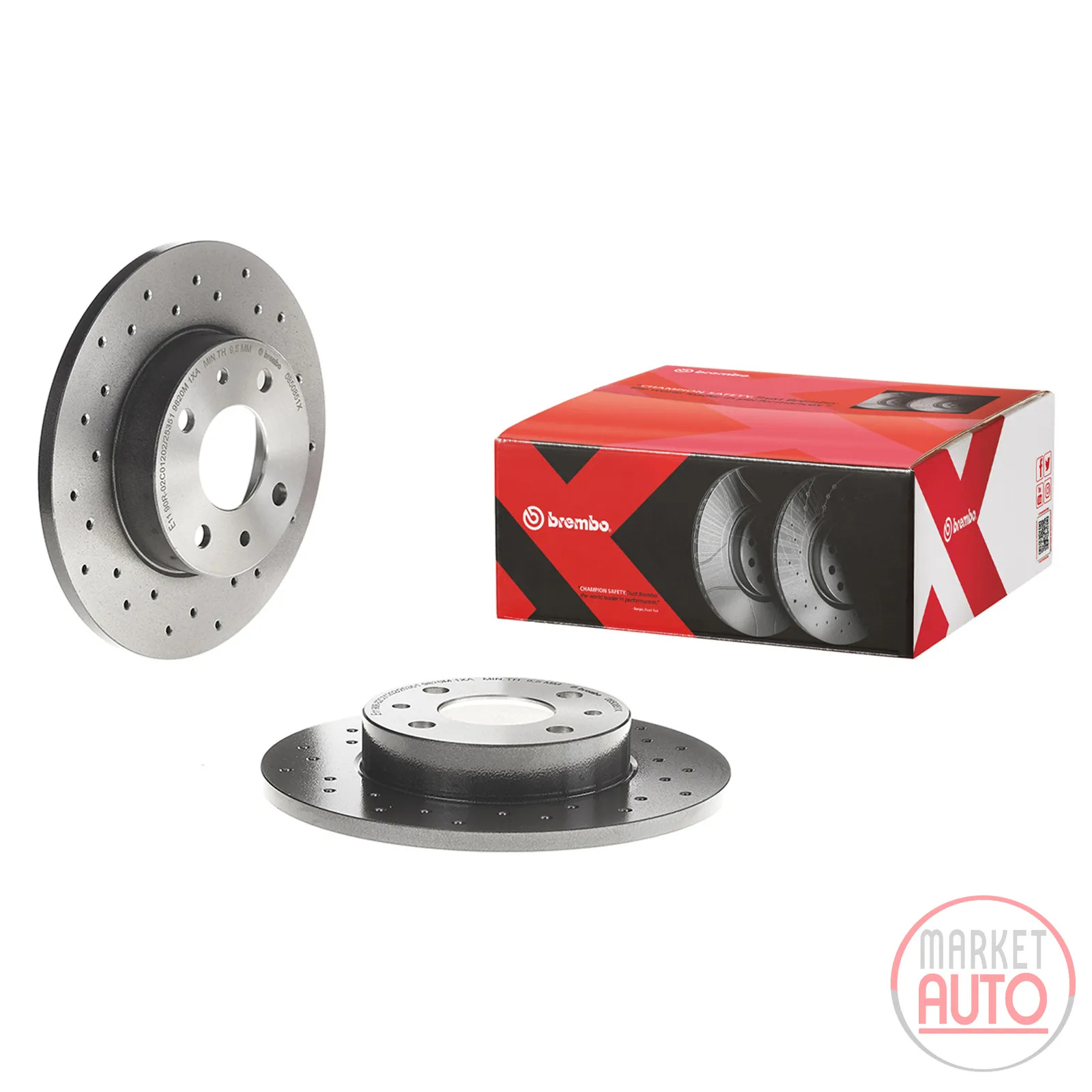 Bremsscheibe vorne oder hinten beschichtet 240 Ø BREMBO Xtra Line