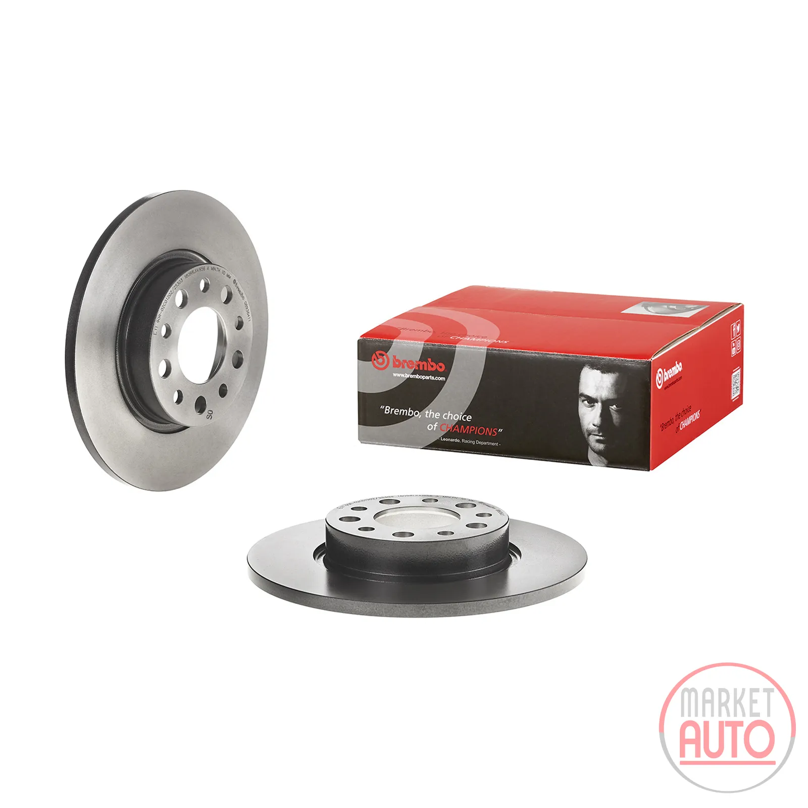 Bremsscheibe hinten beschichtet voll Brembo 278 Ø