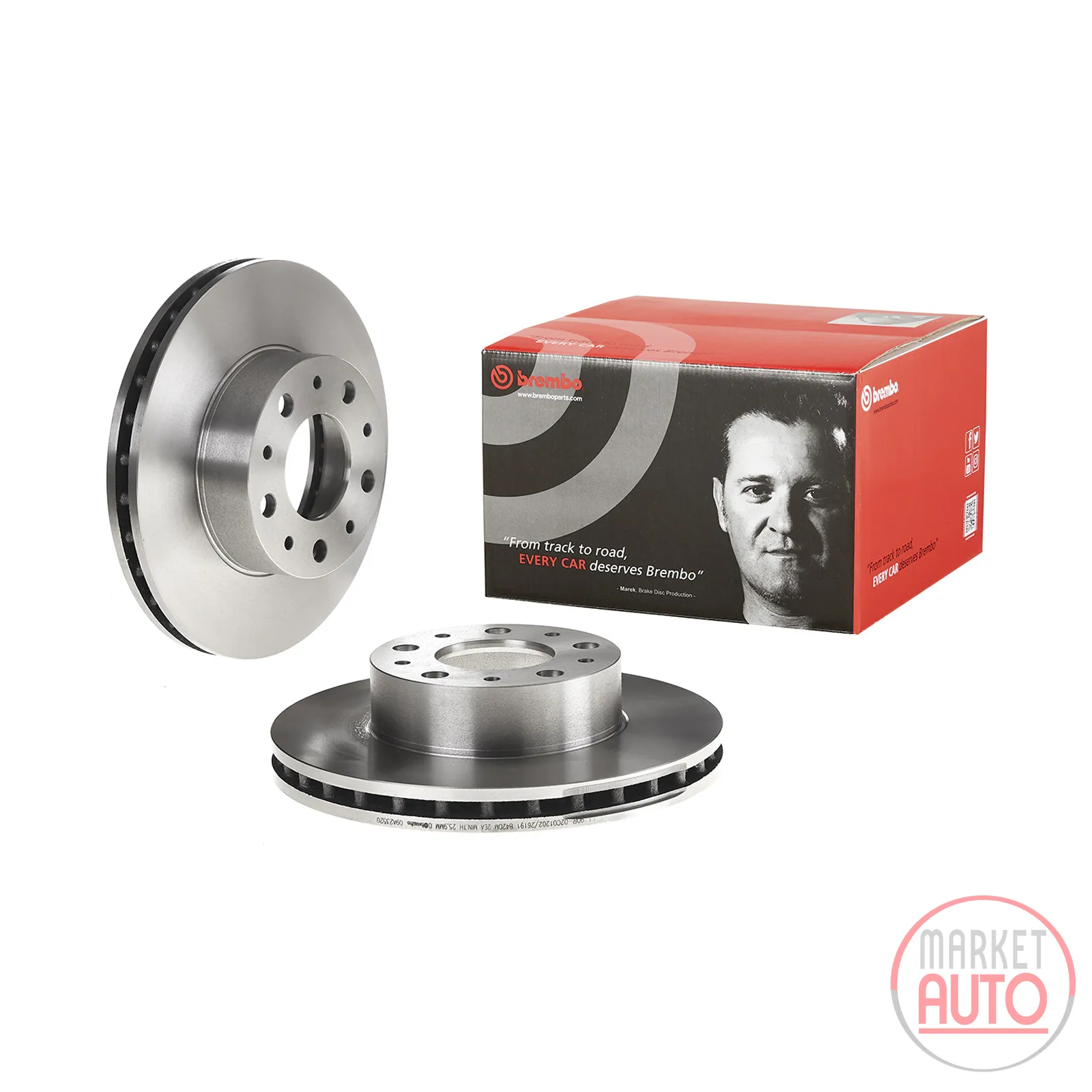 Bremsscheibe vorne innenbelüftet BREMBO