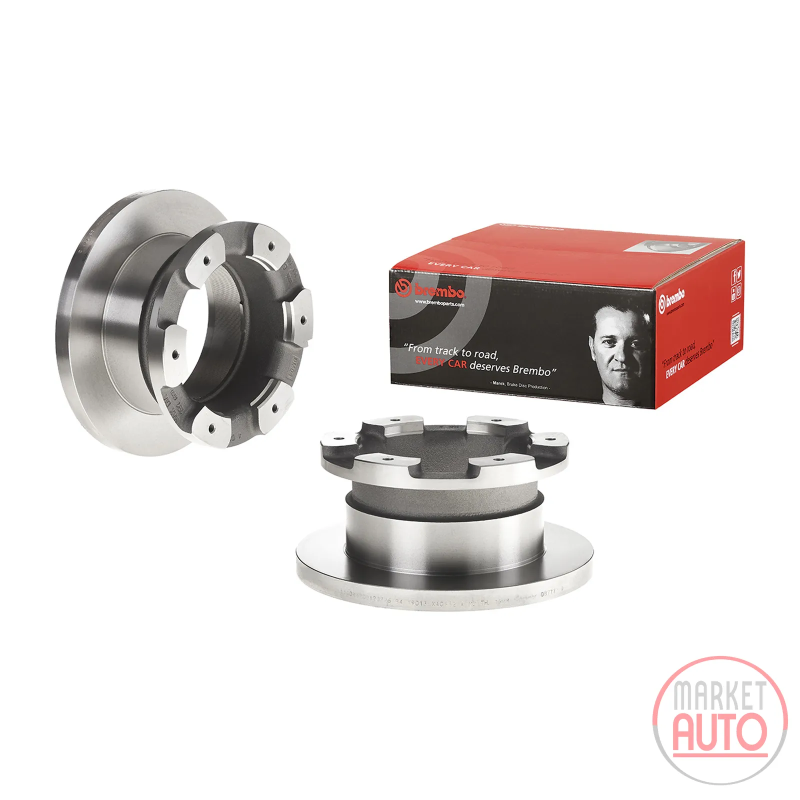Bremsscheibe hinten voll 306 Ø D=22 mm Brembo