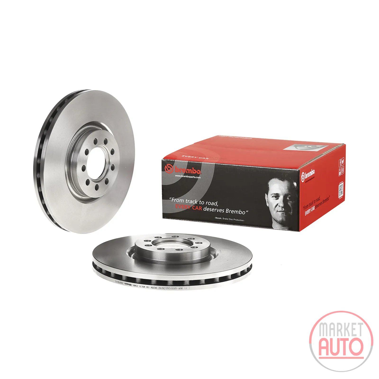 Bremsscheibe vorn belüftet 290 Ø D=28 mm Brembo
