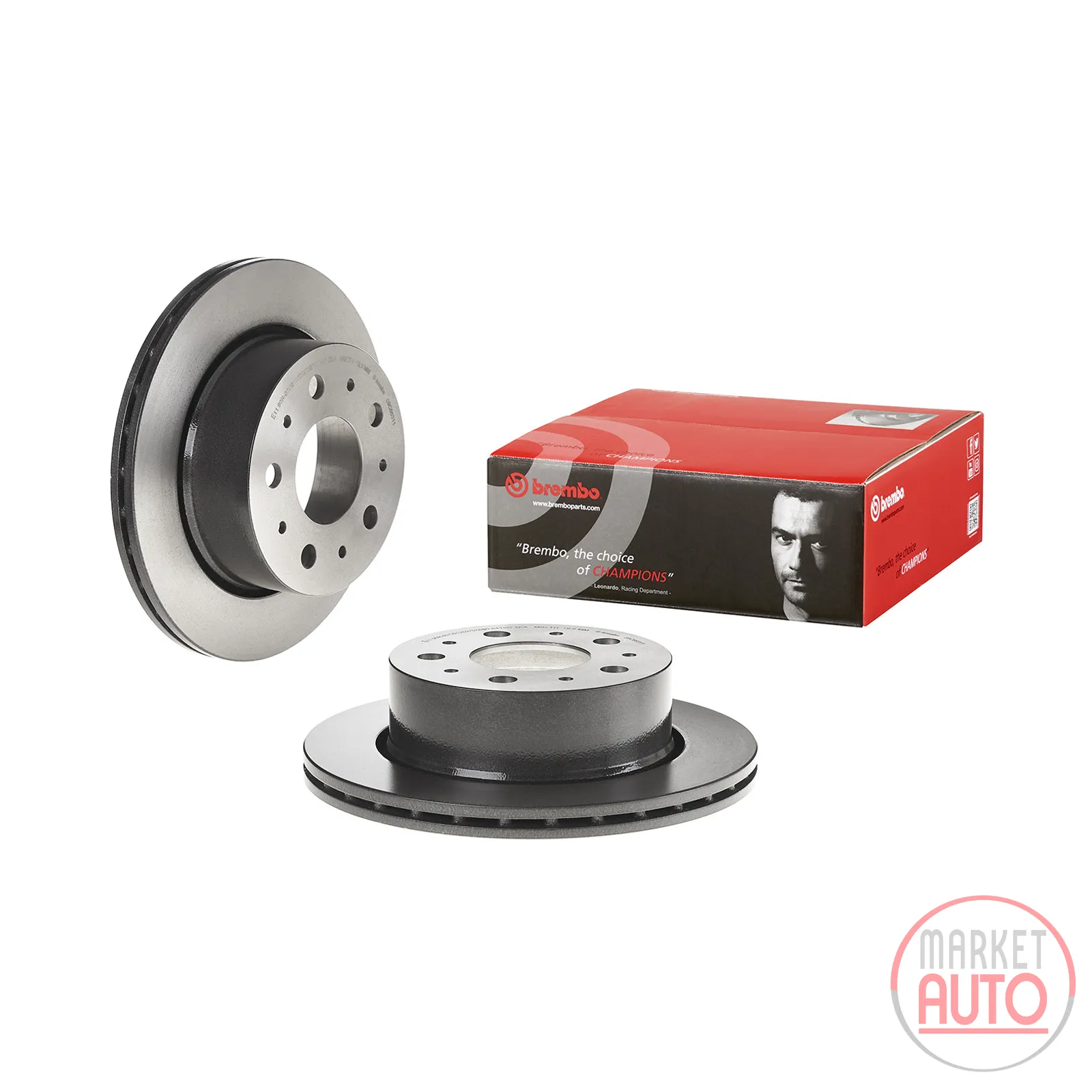 Bremsscheibe hinten belüftet beschichtet Brembo 300 Ø D=22 mm