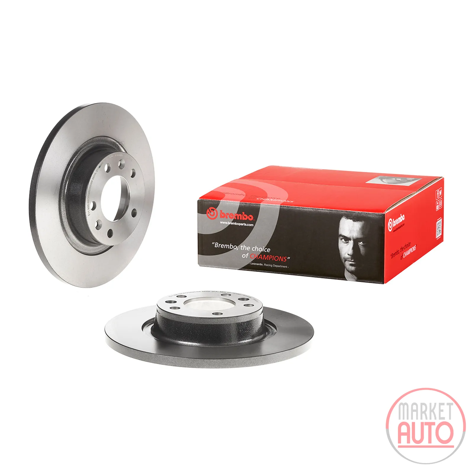 Bremsscheibe hinten beschichtet voll 290 Ø D=14 mm Brembo