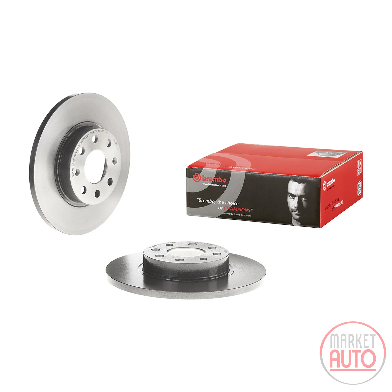 Bremsscheibe vorn beschichtet voll 257 Ø D=12 mm Brembo