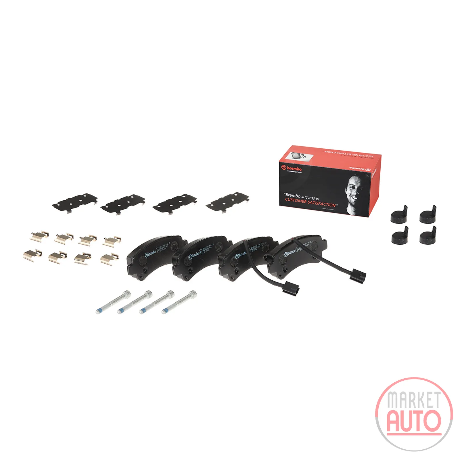 Bremsklötze hinten mit Zubehör Brembo