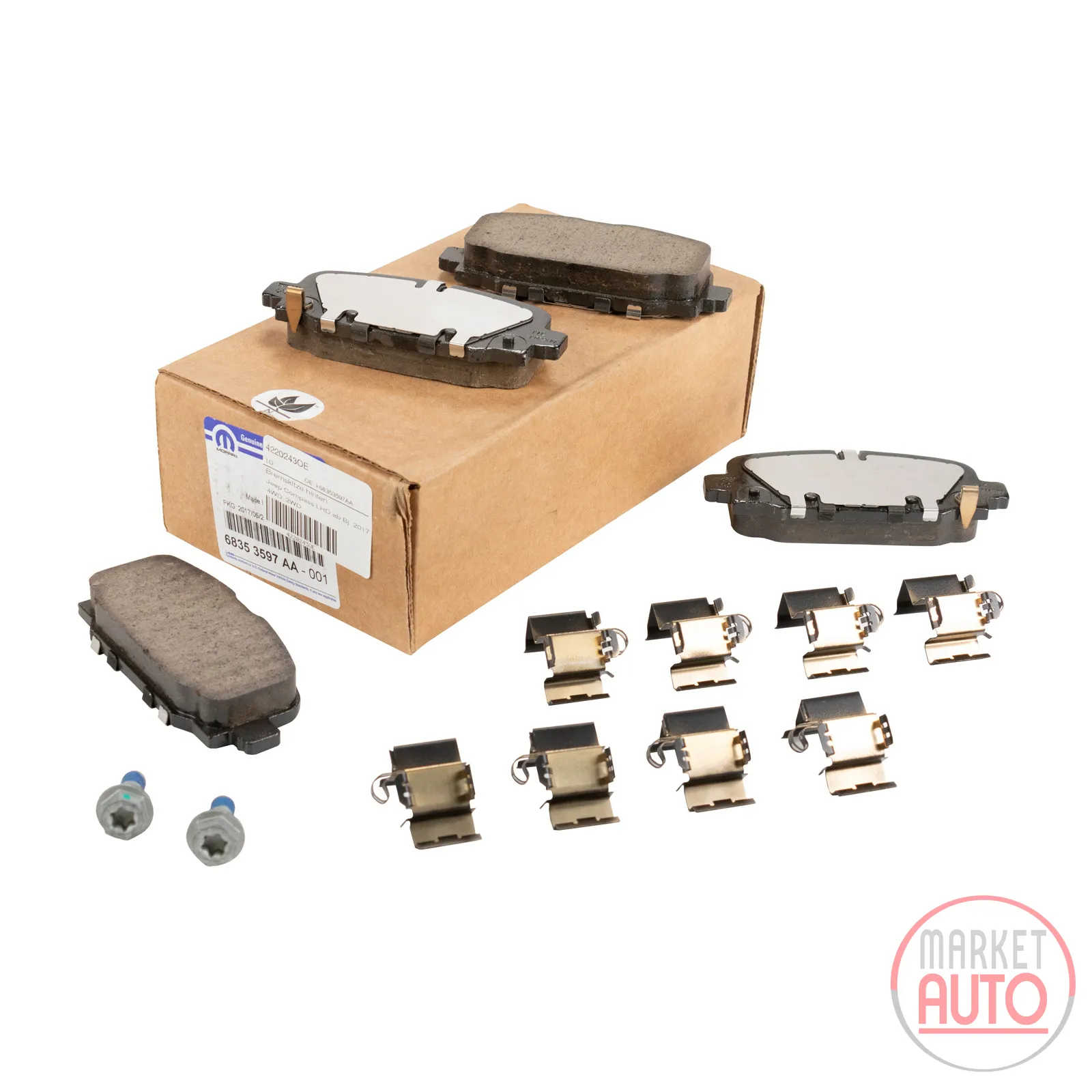 Bremsklötze hinten Original (K68353597AA)