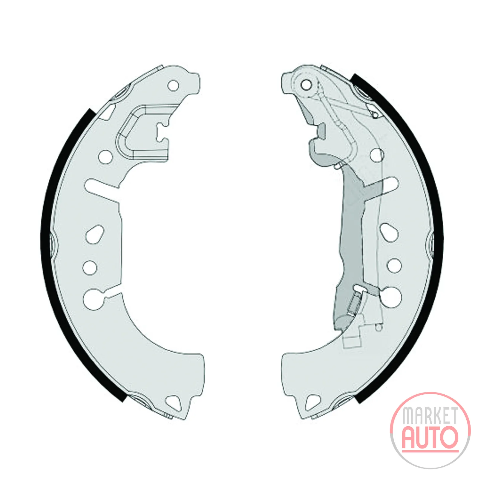 Bremsbackensatz Brembo