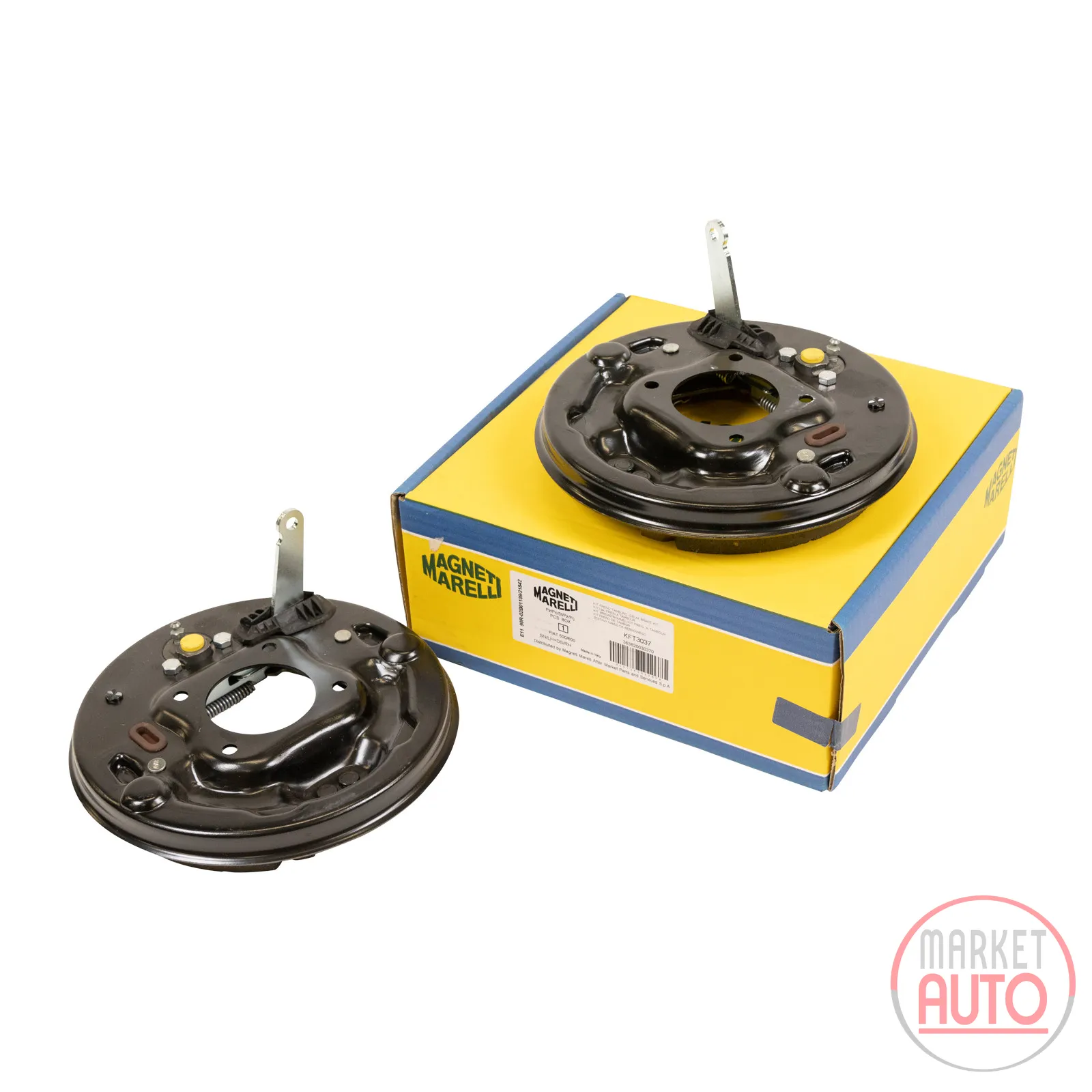 Bremsenkit vormontiert auf Ankerplatten Magneti Marelli