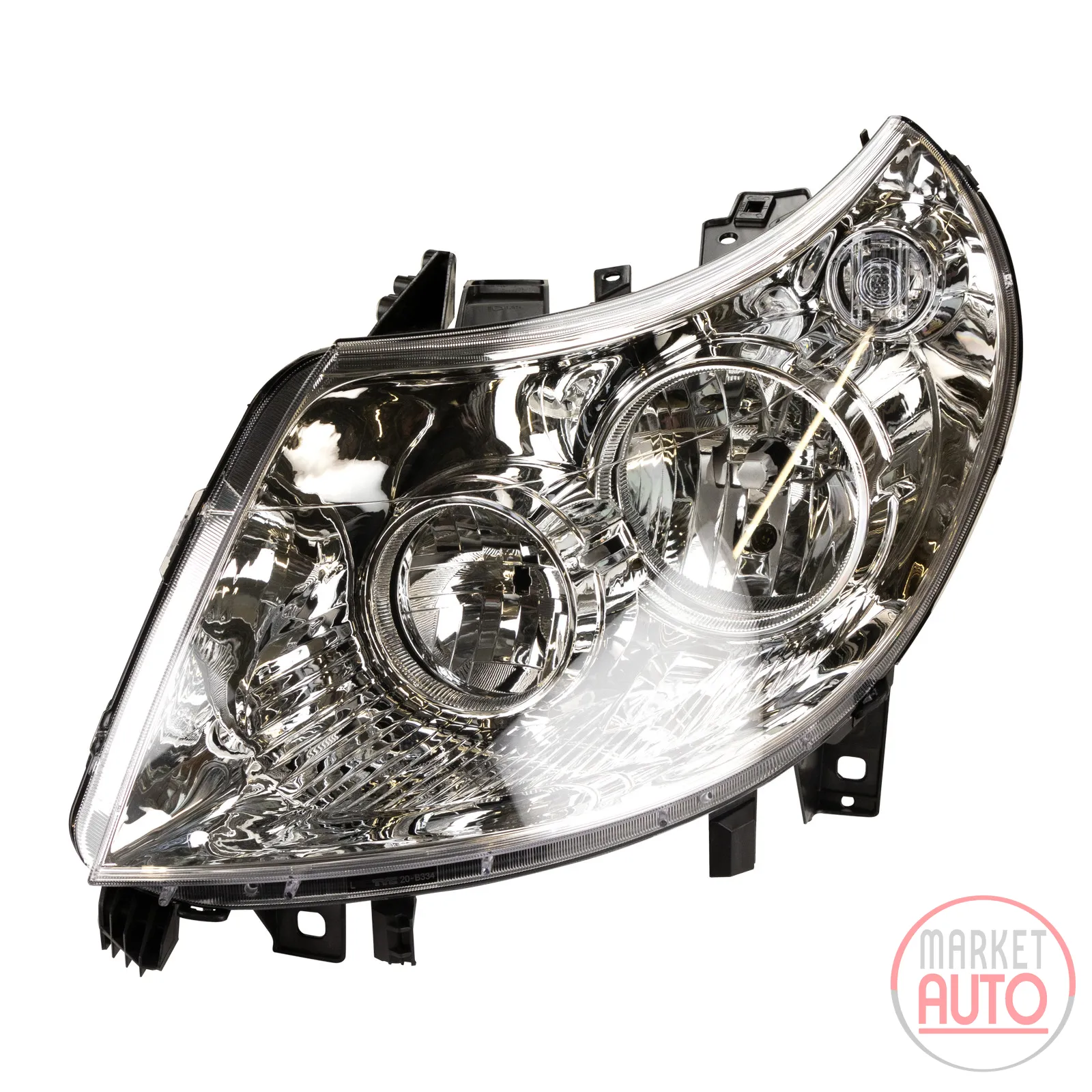 Scheinwerfer links mit Stellmotor