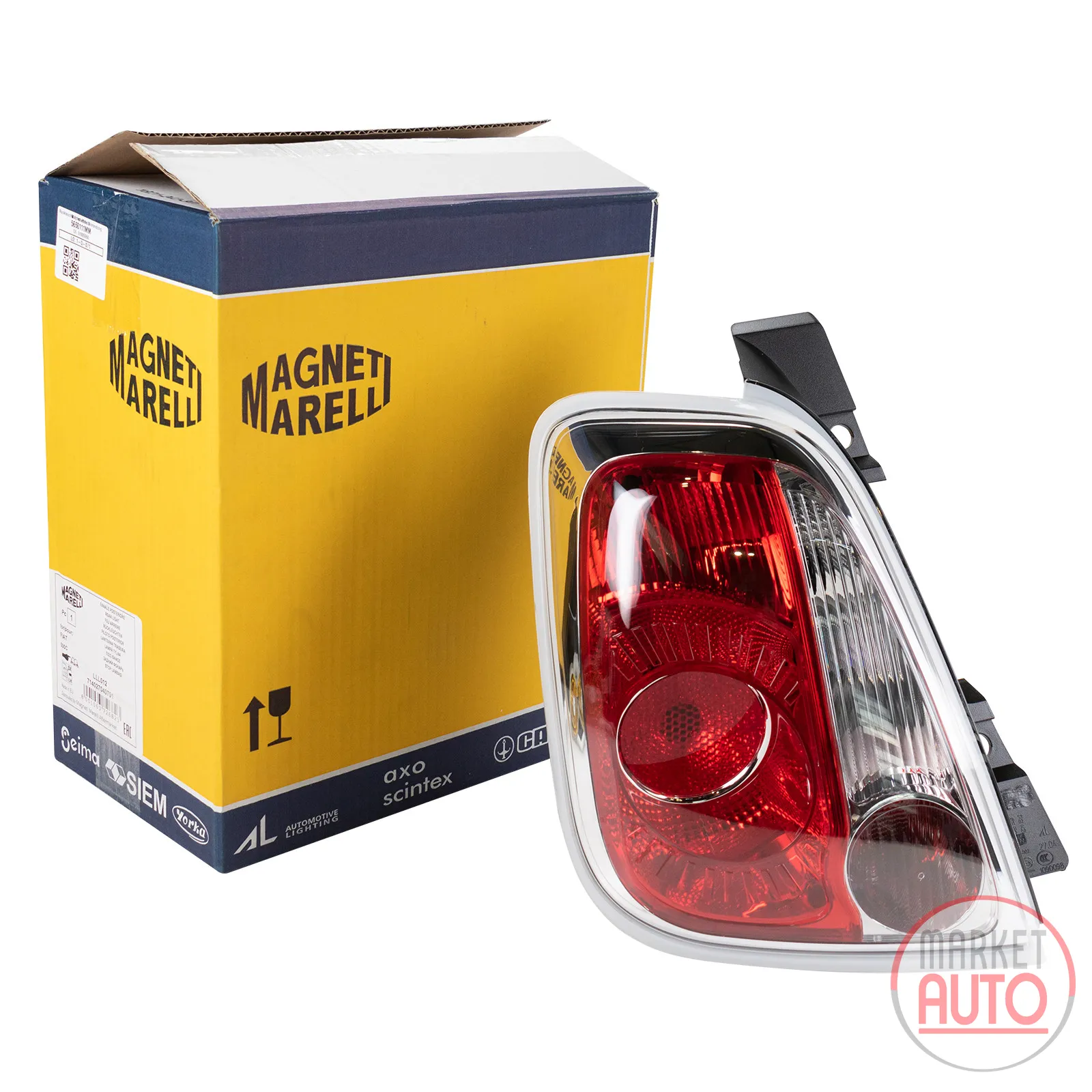 Rückleuchte links weiße Umrandung Magneti Marelli