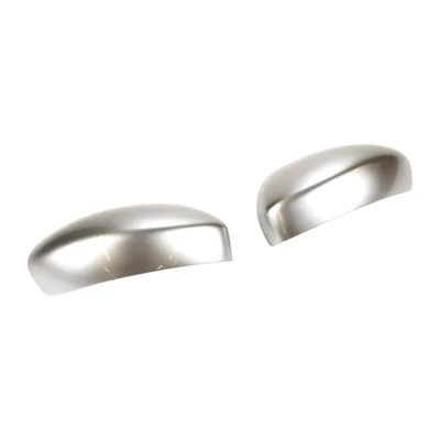 Außenspiegelkappen-Set Silber Satiniert
