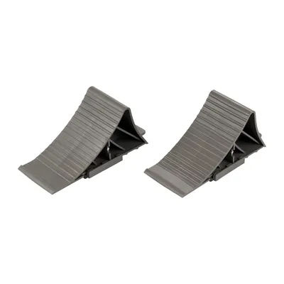 Set Unterlegkeile (2 Stück) Auto Keil Bremskeile Rampe Stütze mit Halter