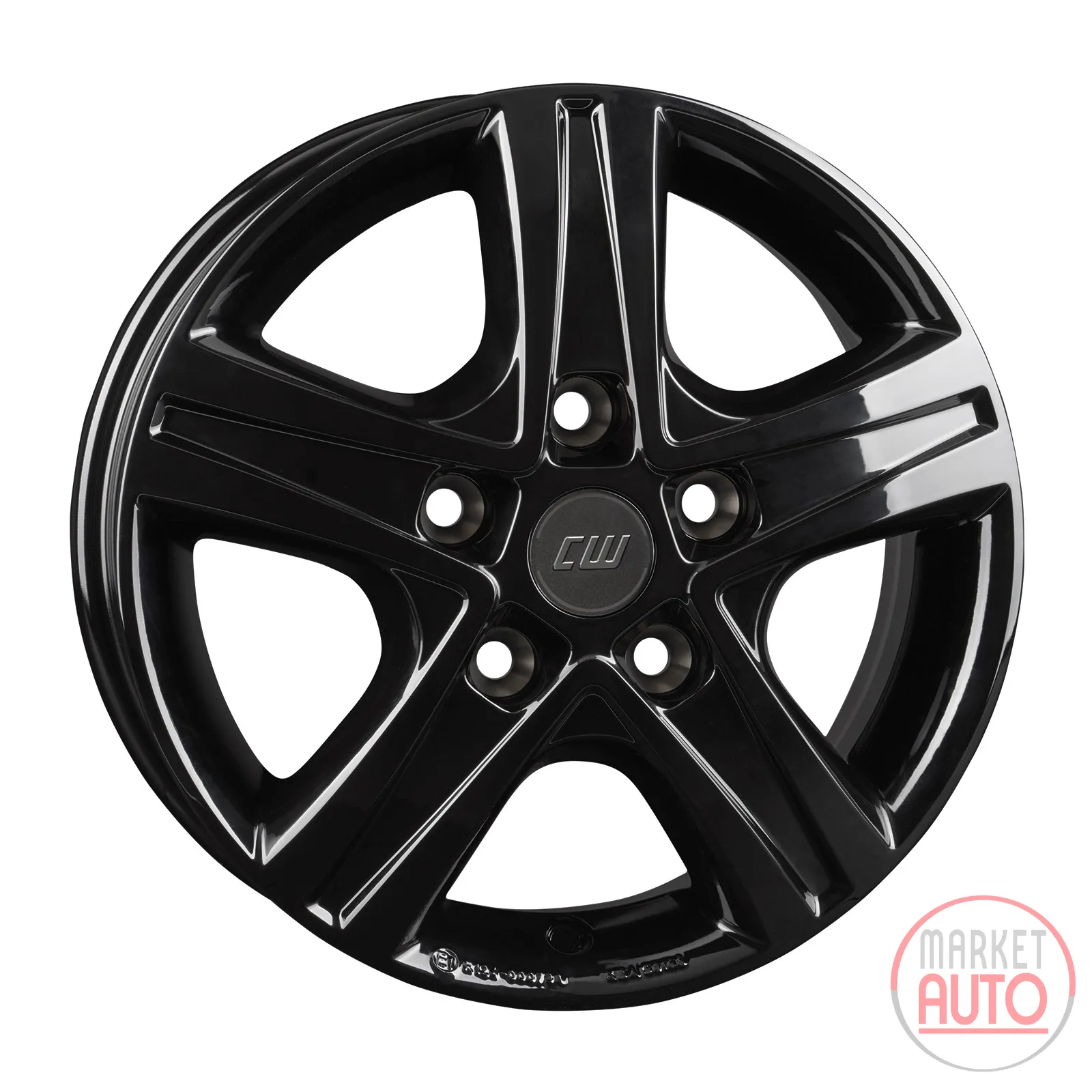 Leichtmetallfelge 15 Zoll Borbet CWD Black Glossy