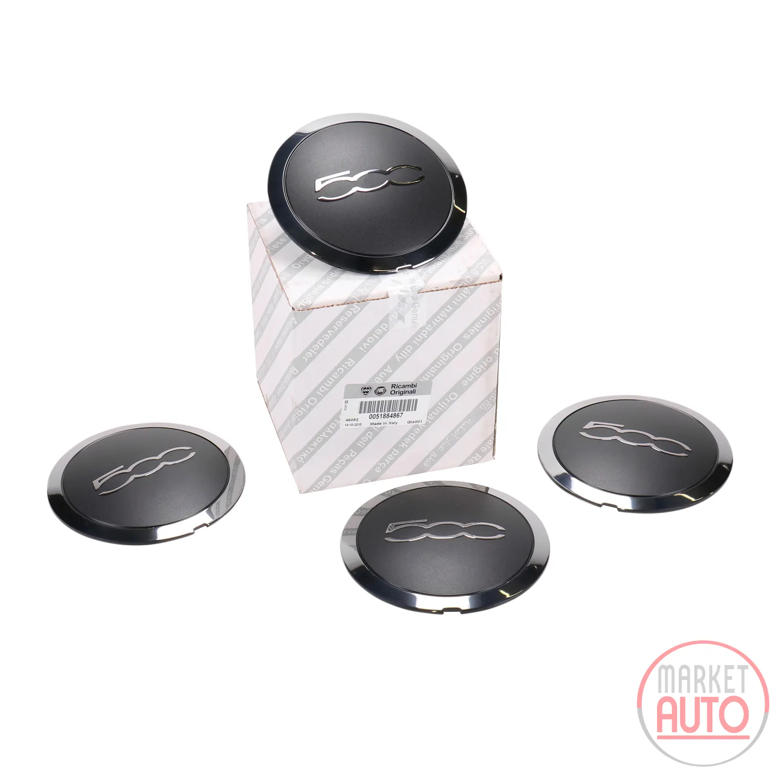 4x Radnabendeckel ORIGINAL CHROM für Alufelge