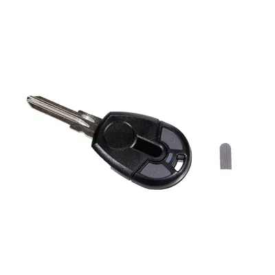 Gehäuse Key Schlüssel 2 Button rund *Schwarz/Grau*