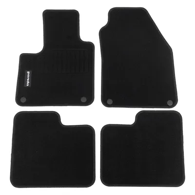 Fußmattensatz 4-teilig Velour schwarz