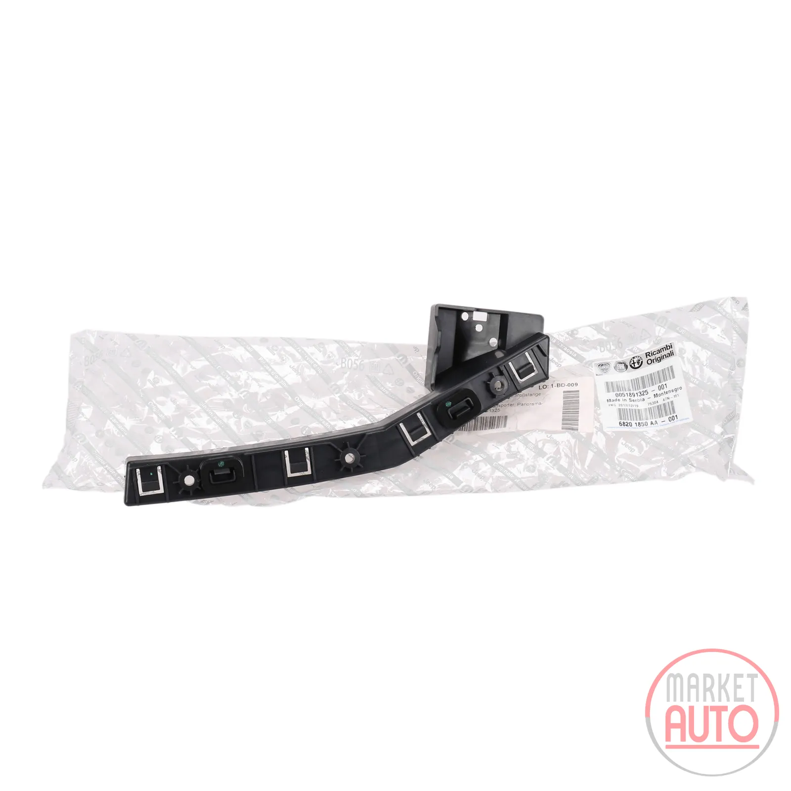 Halter links für die hintere Stoßstange