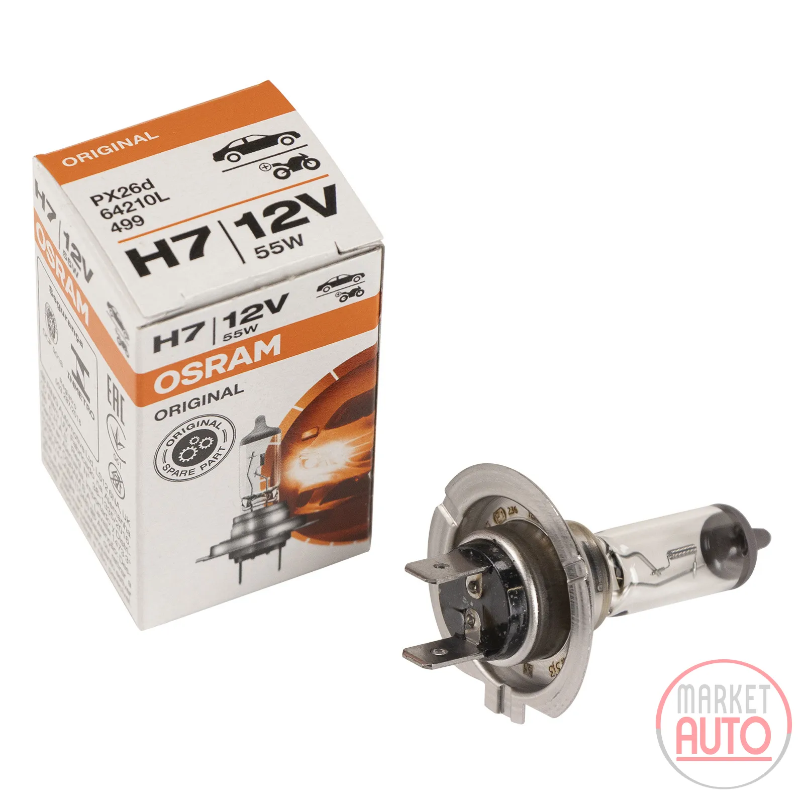 Scheinwerferlampe H7 55W 12V PX26d Long Life