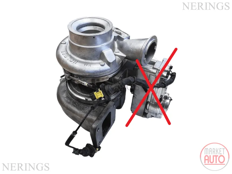 Turbocharger remanufactured without electronic actuator