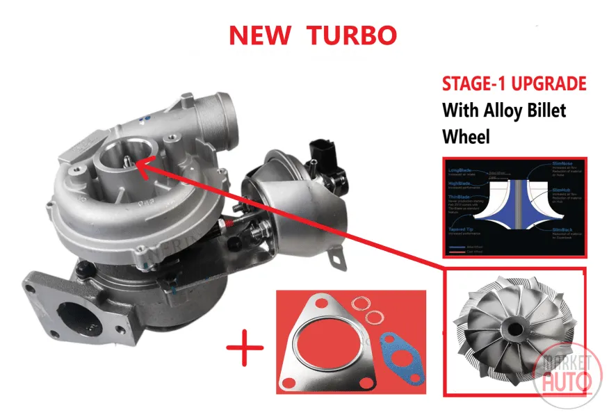 Turbocharger new with upgrade (Stage-1)