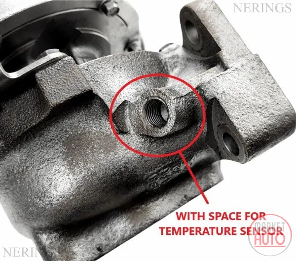 Turbocharger Remanufactured (with space for temperature sensor (GARRETT)