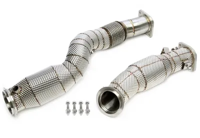 Tubería con escudo térmico y convertidor catalítico BMW