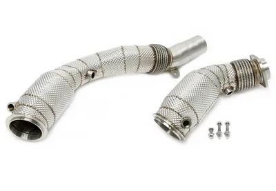 Tubería con escudo térmico y convertidor catalítico BMW