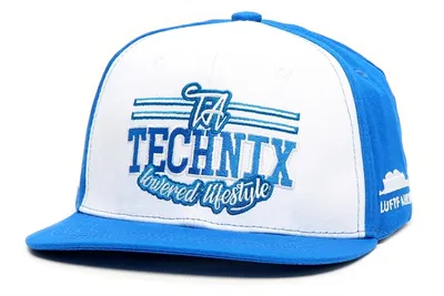 Capuchón Snapback azul/blanco